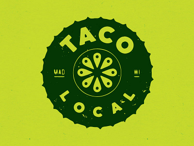 Taco Logo - Spikey food geolocation lemon lime local locate logo taco tomato