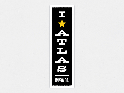 I ★ Atlas atlas improv co. improv promo star sticker swag texture typography