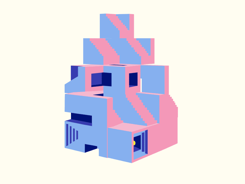 shrug shrug mood abstract minimal building design motion graphics motion animation illustration