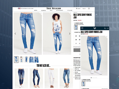 Ecommerce Design - True Religion