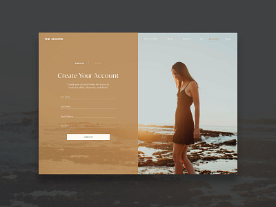 Ecommerce Login Page