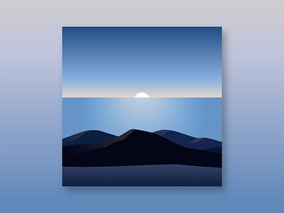 #that night color drawing frame graphic design illust illustration mountains night sketch sunset