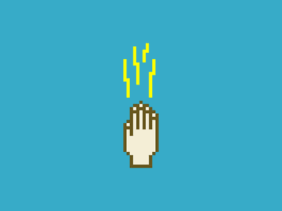 Hand Icon 2d clean dribbble flat game art hand icon icons logo minimal pixel art