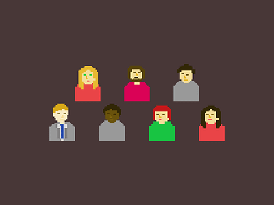 People 2d 2d character clean design dribbble flat game art icon icons logo minimal people people icons people logo pixel art retro design
