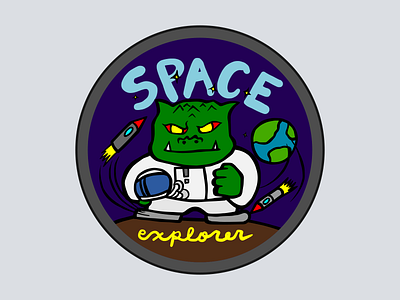 Space Explorer 2d design dribbble game art graphic design icon icons illustraion logo minimal pixel art