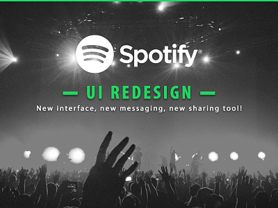 Spotify UI Redesign best design music redesign spotify ui ux
