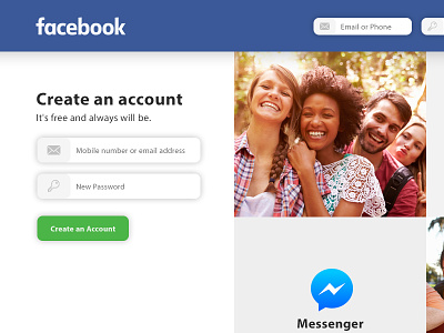 Facebook Login Redesign download facebook free login redesign register social ui ux