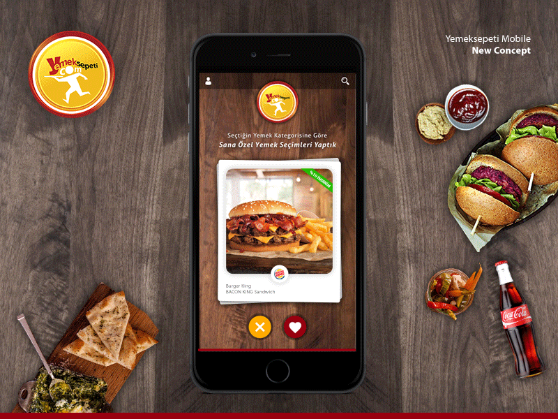 Yemeksepeti Mobile: New Concept art concept creative design food mobile redesign ui ux yemeksepeti