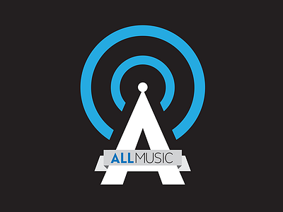 AllMusic Logo art direction branding creative direction graphic design logo design