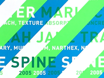 Spine 2005 - College for Creative Studies art direction creative direction graphic design publication design typography