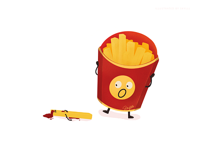 The story of imagination / Fries character design design drawing fries illustration imagination story