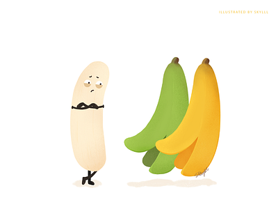 The story of imagination / Banana artwork character design design drawing illustration imagination