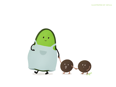 The story of imagination / Avocado avocado character design design drawing illustration imagination story