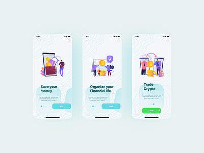 CryptoB E-Wallet App | User Onboarding app dribbble ewallet figma ios sketch ui design ux design visual design walletapp xd