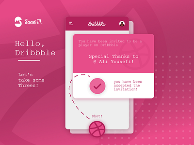 Dribbble First Shot! app first shot hello dribbble invites new player ui design ux design