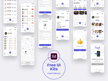 Food Delivery - Free Ui Kits By Saad Muhamed On Dribbble