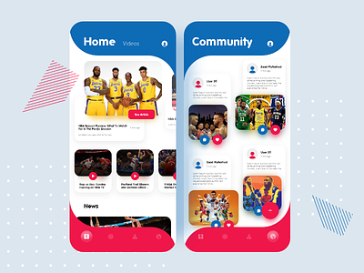 NBA App Redesign app basketball ios nba redesign ui design ux design xd