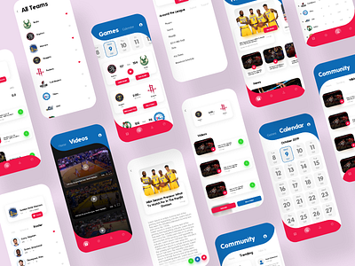 NBA App Redesign | UI Kits app basketball ios nba ui design ui kits ux design xd