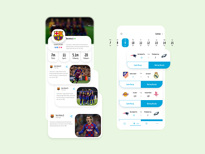 Sports News App - Games app dribbble ios news app sports app ui design ux design visual design xd