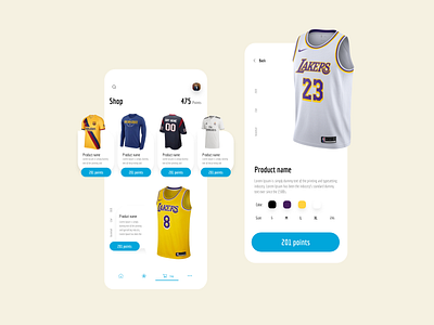 Sports News App - Shop app dribbble ecommerce app ios news app shop sports app ui design ux design visual design xd