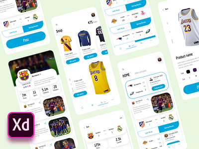 Sports News App - UI Kits source file