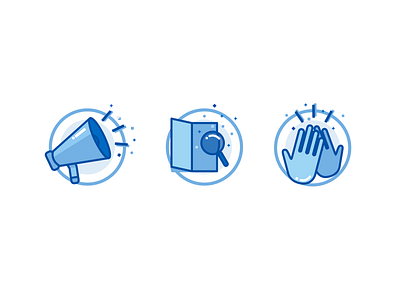 Onboarding announce find flaticon highfive icons illustraion