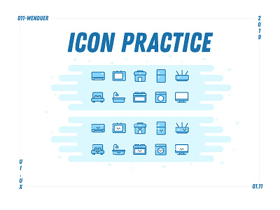 Icon practice app design flat home appliances homestay icon renting a house smart appliances ui web