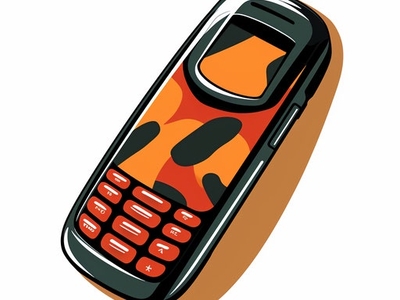 4K Vector Cell Phone Clipart in Imressive Style