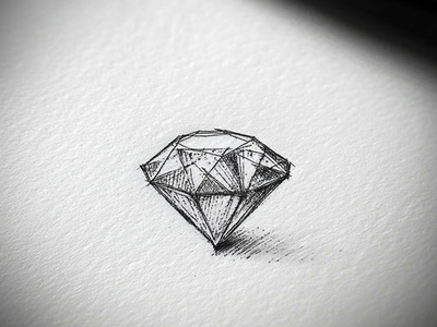 Art Déco Petits Tatouages Mignons croquis diamant imagella mignon petits tatouages mignons