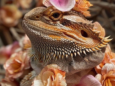 Imágenes HD de Dragón Barbudo: Descarga Instantánea dragóndebarba fotos de dragón barbudo imagella pétalo salvaje