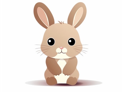 Süßer Hase - Detaillierte Outline Grafik als Vektor clipart imagella süßer hase clipart tiere weisserhintergrund