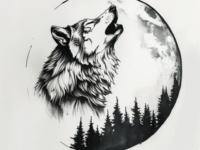 Paquete de Diseño de Tatuajes Marca Maldita imagella lobo luna marca maldita tatuaje de marca maldita