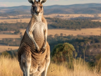 Western Grey Kangaroo: Inspirational Social Media Posts greykangaroo imagella panoramicview western grey kangaroo wildlife