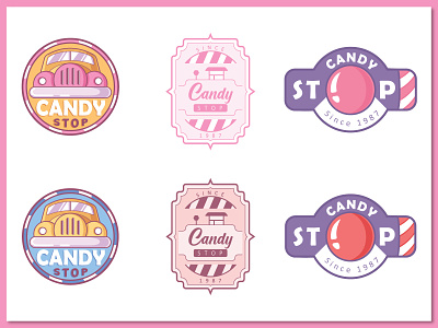 Candy_Stop logo concepts