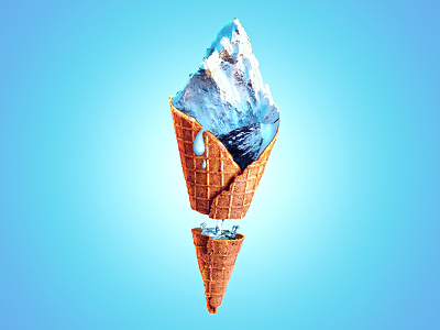 Mountain_Icecream adobe advertising concept editing food icecream manipulation photoediting photoshop poster