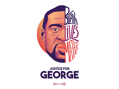 Justice for George Floyd cartoon character design face georgefloyd graphic design human illustration illustrator man portrait vector
