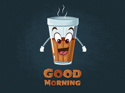 Good morning! beverage characterdesign conceptart food food illustration goodmorning illustration mascot tea vector