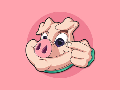 Pig Character animal cartoon characterdesign conceptart graphicdesign illustration illustrator mascot pig vector