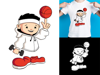 Cute Character Design for Tshirt design boy cartoon cartooncharacter characterdesign conceptart design illustration illustrator mascot tshirtdesign