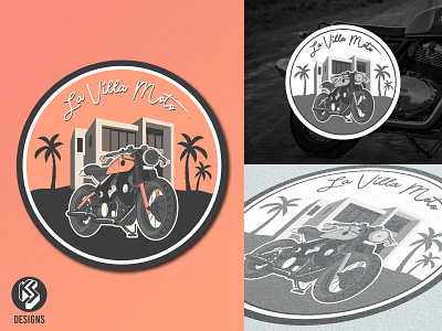 La Villa Moto Logo Design