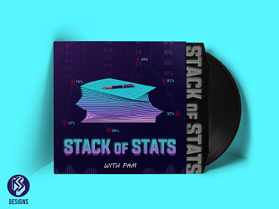Stack of Stats Podcast branding illustration illustrator podcast podcast logo stacks stats vector