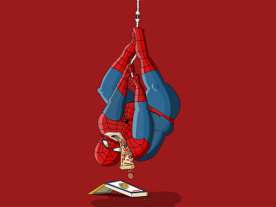 Junk Foodie Spiderman cartoon cartooncharacter characterdesign comics design illustration junkfoodie marvel marvelcomics spiderman