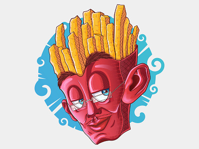 Uncle_Fries cartoon characterdesign conceptart food foodlogo french fries illustration logo mascot vector