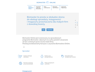 Bizmaster Online Layout branding design icon icons illustration typography ui vector web web design