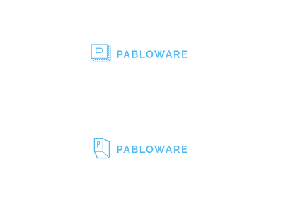 Pabloware Logo props branding design logo typography vector