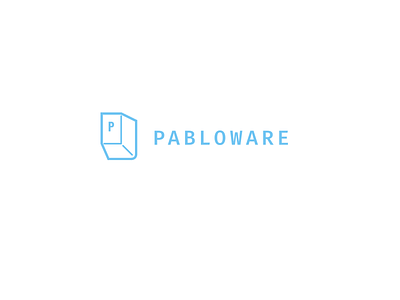 Pabloware Logo branding design logo typography vector