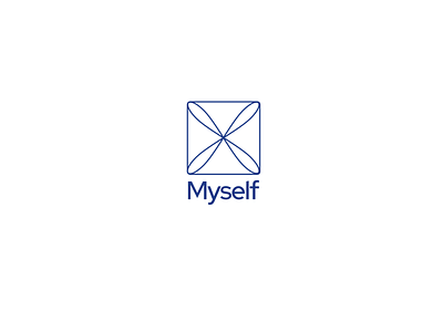 Myself logo branding design logo myself typography vector