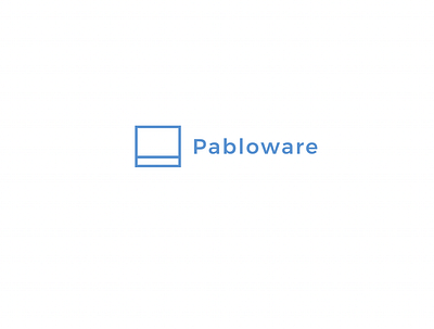 Pabloware Logo branding design logo typography