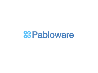 Pabloware Logo branding design icon logo typography vector