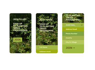 Planting Trees Programme - Adobe XD Playoff adobe design ecology environment mockup planting playoff social tree trees typography ui ux web web design xd